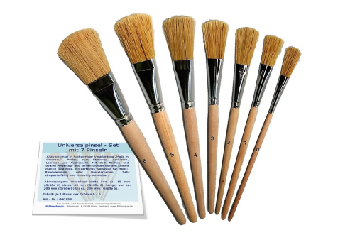 Universal Brush set with 7 brushes